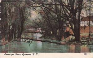 New York Syracuse Onondoga Creek 1908