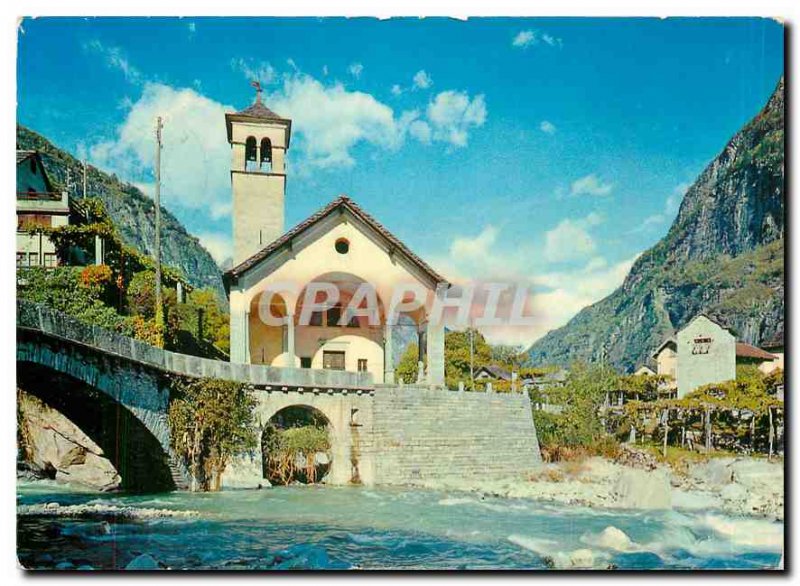 Postcard Modern Cevio Vallemaggia Chiesa della Rovana