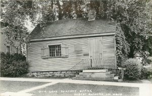 Marietta~Real Photo Postcard~Oldest Building in Ohio~Land Company Office c1950