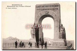 Old Postcard Marseille Monument Of Hairy D & # 39Orient Army