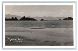 Vintage RPPC Real Photo Pyrid Lake Nevada. Postcard P217