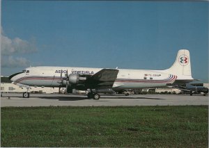 Aviation Postcard - Aero Venezuela Douglas DC-6B Aeroplane Ref.RS16812