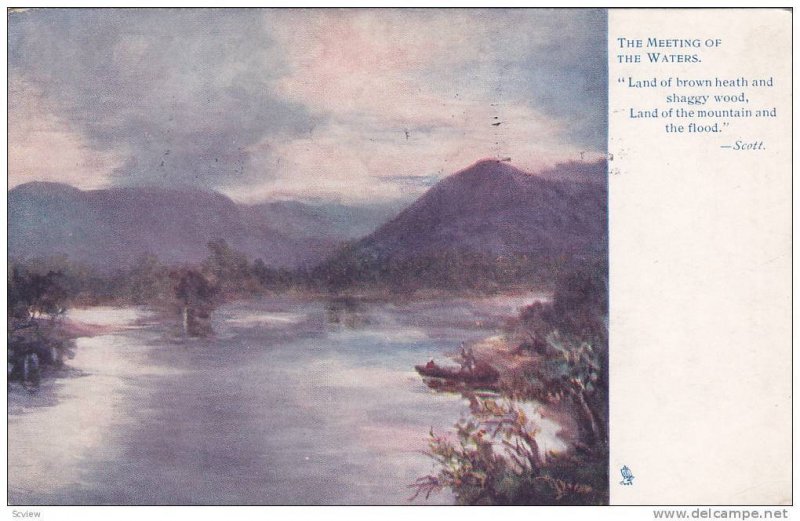 TUCK #1210, The Meeting Of The Waters, Strathpeffer, Scotland, UK, PU-1927