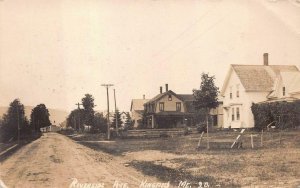 RPPC RIVERSIDE AVENUE KINGFIELD MAINE REAL PHOTO POSTCARD 1913