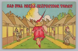 WW2 Comic Humor, Military Life, Barracks Full Dress Inspection Today, 1940s  P8