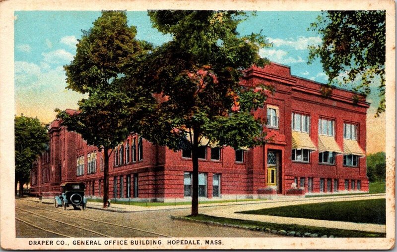 Draper Company, General Office Building, Hopedale MA Vintage Postcard T41