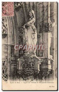 Old Postcard Brou Church Figure Tomb of Marguerite d & # 39Autriche