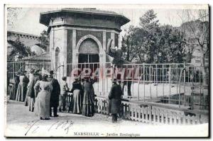 Old Postcard Marseille Zoo Zoo Elephant