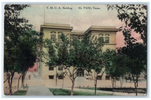 1910 YMCA Road Building View Exterior El Paso Texas TX Vintage Antique Postcard