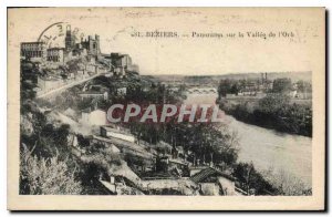 Postcard Old St Beziers Panorama of the Valley of the Orb