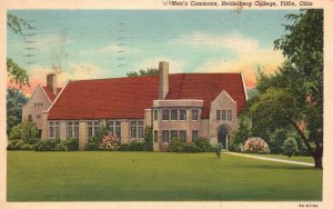 Vintage Postcard 1942 View of Men's Commons Heidelberg College Tiffin Ohio OH