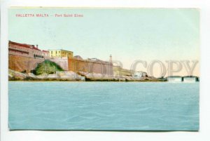 425903 MALTA VALLETTA Fort Saint Elmo Lighthouse Vintage postcard