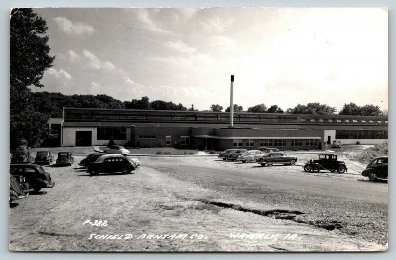 Waverly Iowa~Shield Bantam Company~Truck Mounted Crane Factory~Cars~1950s RPPC