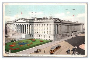 Vintage 1918 Postcard Treasury Building Washington, D.C.