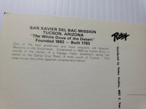 Postal antigua San Xavier del Bac misión Tucson Arizona Paloma Blanca de desierto
							
							mostrar título original