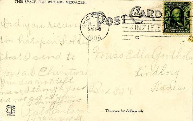 IL - Chicago. Drexel Blvd, 39th Street, circa 1908