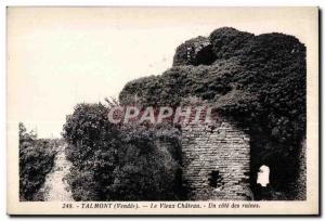 Old Postcard Talmont (Vendee) Le Vieux Chateau A rating ruins