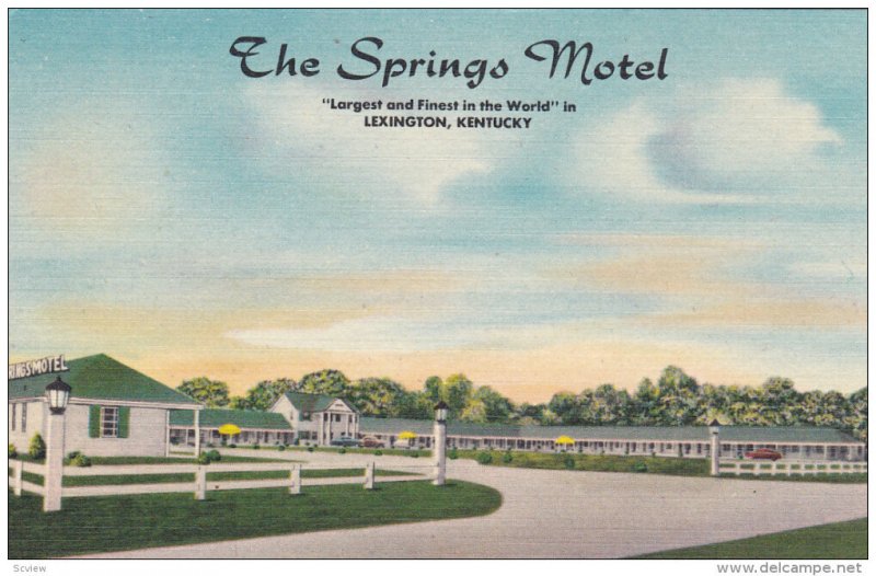 The Springs Motel , LEXINGTON , Kentucky , 30-40s