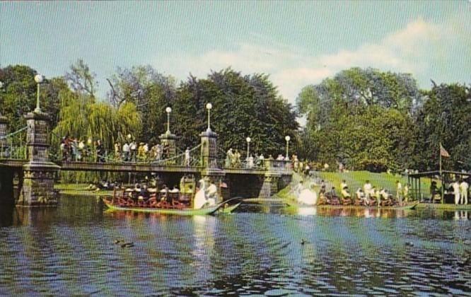 Massachusetts Boston Swan Boats Public Gardens