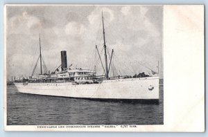 Belfast Ireland Postcard Union Castle Line Steamer Galeka c1910 Unposted