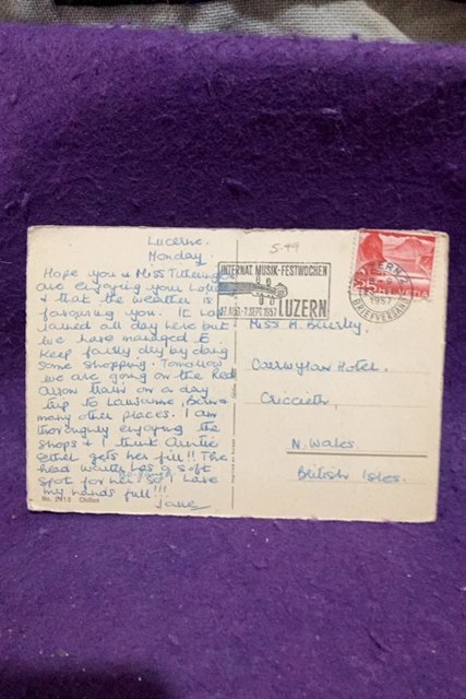 Switzerland painting Chillon Castle posted