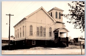 K45/ Buffalo Missouri RPPC Postcard c40-50s Baptist Church Building 229