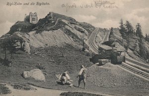 Rigi Kulm Und Die Rigibahn Swiss Railway Alpes Postcard