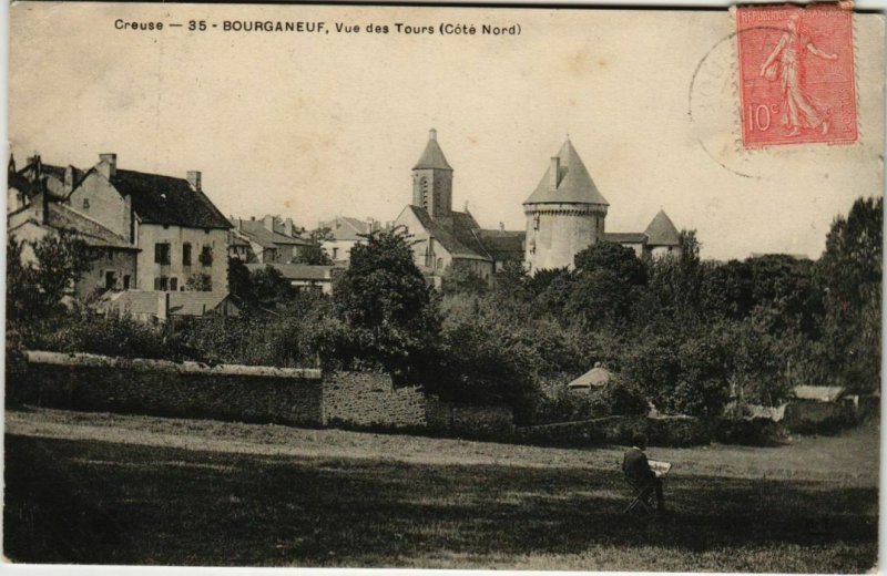 CPA Bourganeuf Vue des Tours FRANCE (1050196)