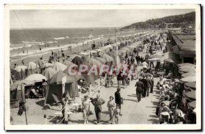 Old Postcard Deauville Beach Fleurie The Boardwalk Bar and Sun