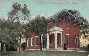 General Grant's Home after Civil War Galena Illinois 1910c postcard