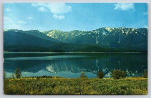 State View~Montana~Hebgen Lake Above The Dam On Madison River~Vintage Postcard