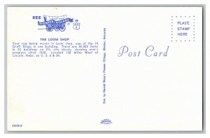 The Loom Shop Pioneer Village Minden Nebraska Postcard