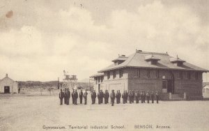 Gymnasium, Territorial Industrial School - Benson, Arizona 1910 Postcard
