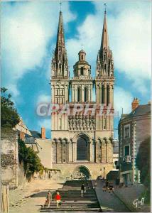 CPM En Anjou Angers (M et L) La Cathedrale Saint Maurice (XII et XIIIe s)