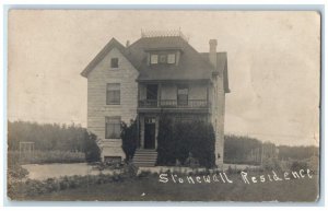 1907 Residence Home View Stonewall Manitoba Canada RPPC Photo Posted Postcard