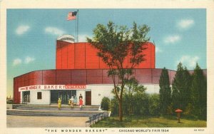 Illinois Chicago The Wonder Bakery Exposition 1934 Flag Postcard 22-2578