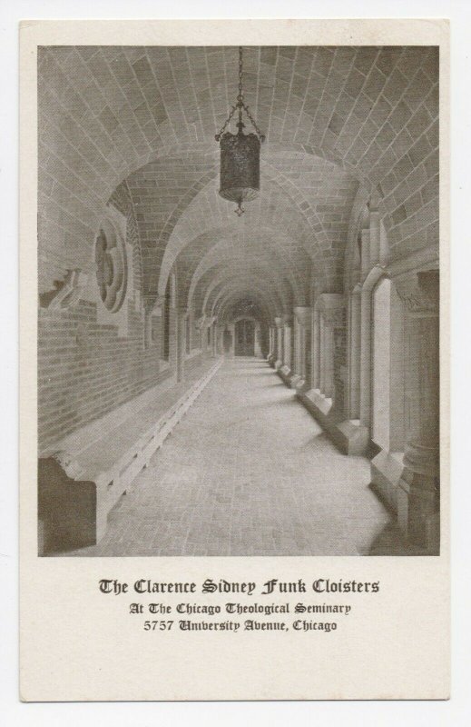 Clarence Sidney Funk Cloisters - Chicago Theological Seminary Postcard Unposted