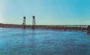 Maine Bath The Carlton Bridge Spanning The Kennebunk River