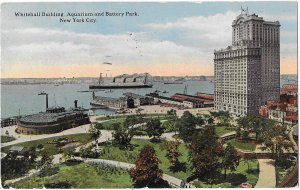 Whitehall Building Aquarium and Battery Park New York City New York