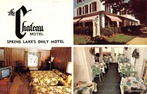 Spring Lake New Jersey Chateau Motel Multiview Vintage Postcard K45810