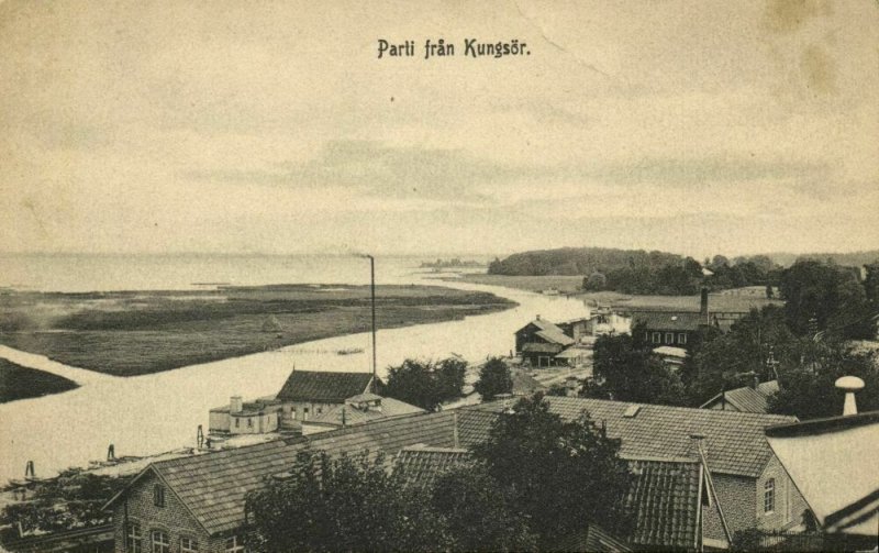 sweden, KUNGSÖR, Panorama (1910s) Postcard