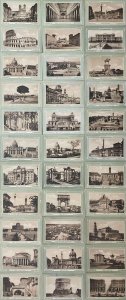 Lot 33 vintage postcards Italy Rome 1912 monument buildings squares architecture 