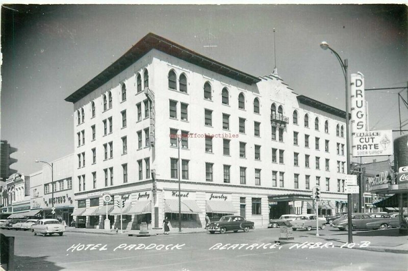 NE, Beatrice, Nebraska, Hotel Paddock, L.L. Cook No. 10-B, RPPC