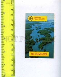 206222 CANADA USA Thousand Islands old miniature card