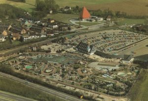 Minidomm Ratingen Restaurant German Village Aerial Postcard