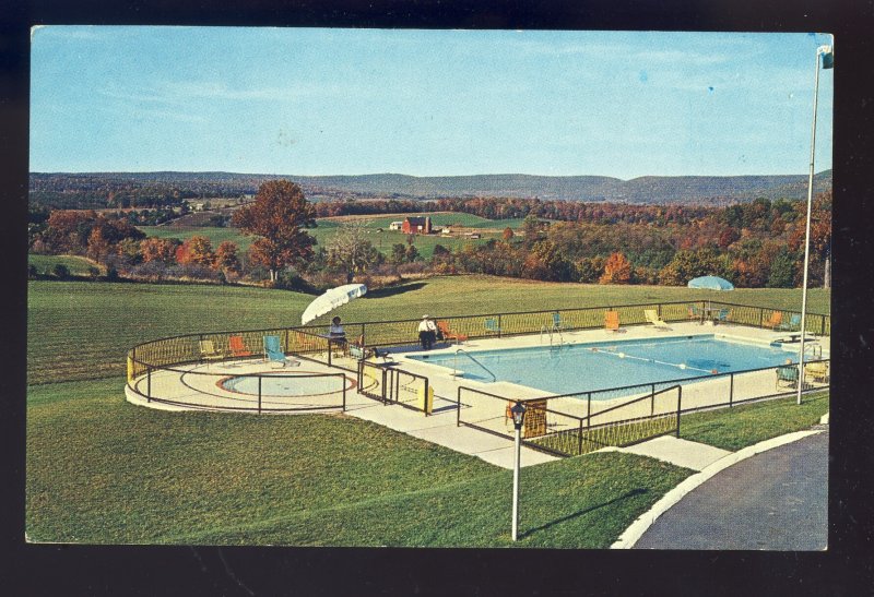 Breezewood, Pennsylvania/PA Postcard, Swimming Pool,  Breeze Manor Motel