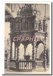 Old Postcard Guimiliau The Baptistery (1675)