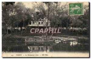 Old Postcard Poissy Restaurant LEON