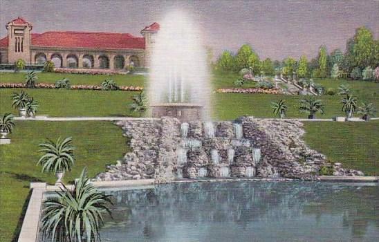 Missouri Saint Louis Rest House And Electric Fountain In Forest Park