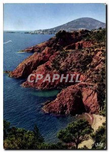 Modern Postcard The French Riviera and its red rocks of the Esterel